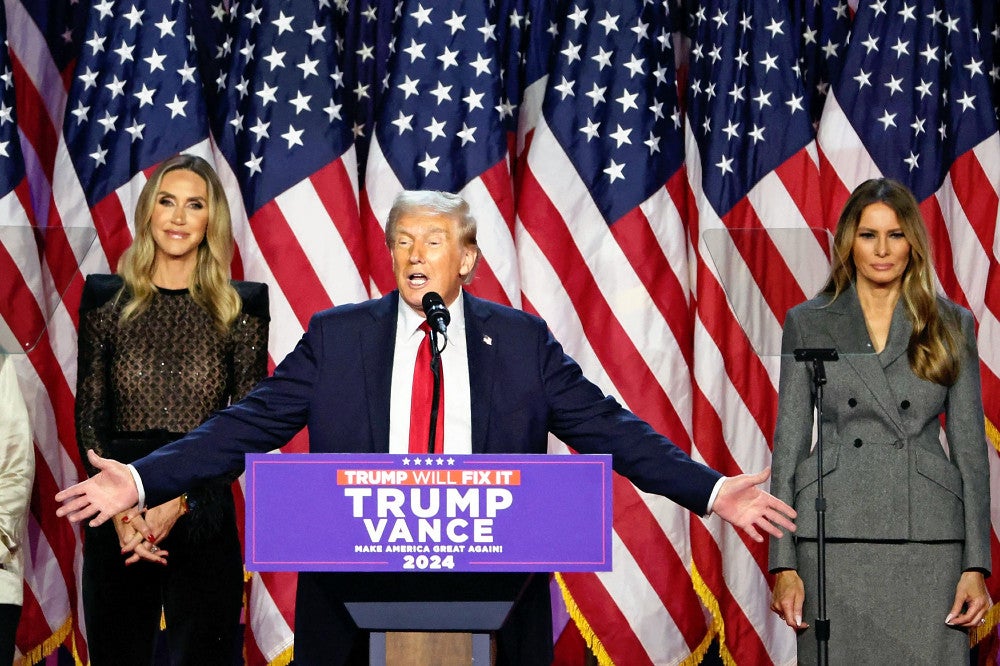 132年ぶり2人目の大統領返り咲き、トランプ氏「すべてを米国第一にする