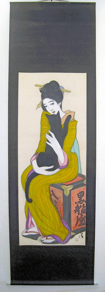 竹久夢二の代表作「黒船屋」修復終え公開へ…「作品の良さそのままに