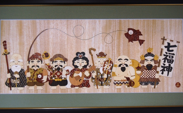 木象嵌 七福神 商品詳細｜寄木細工・箱根細工｜いづみやがお届けする