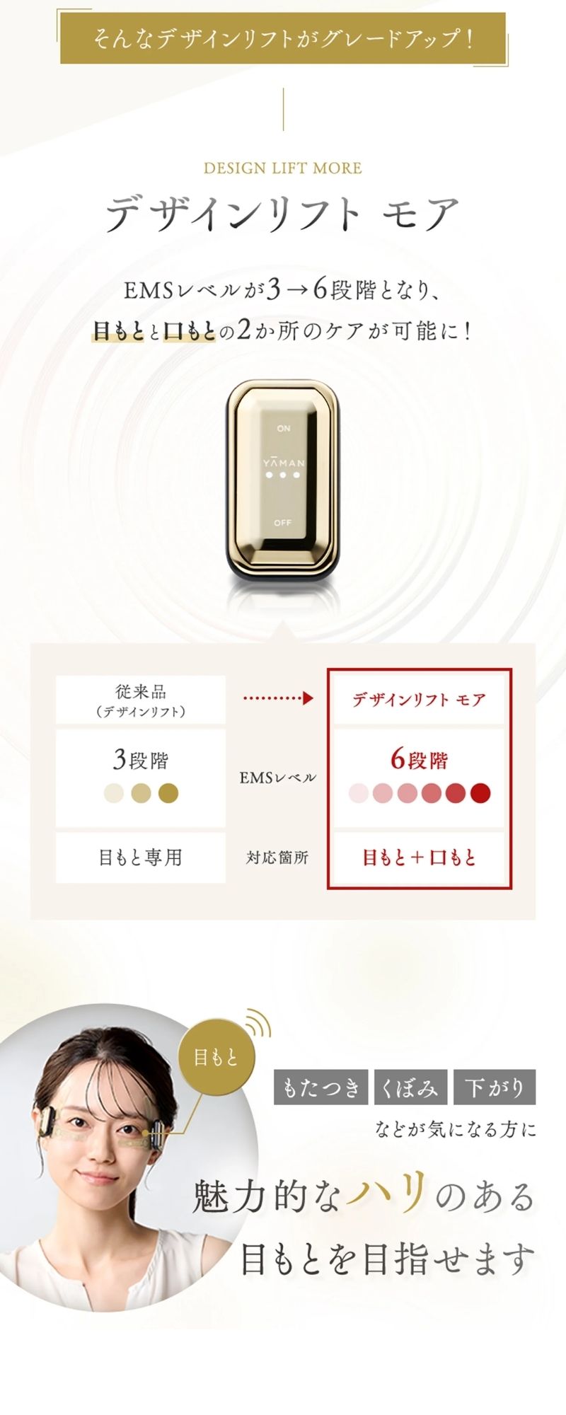 YAMAN Design Lift 目もとエステ YA-MAN TOKYO JAPAN(ヤーマン