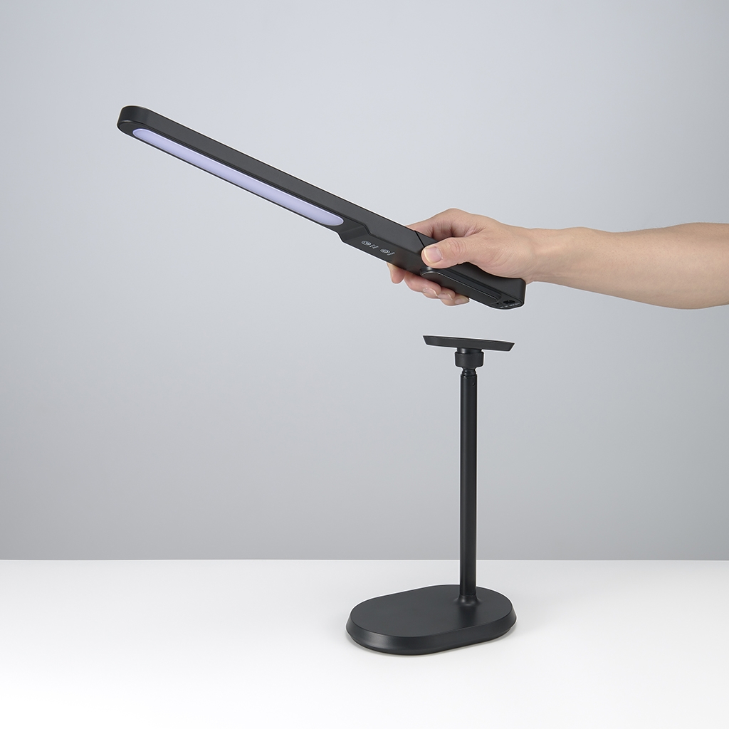 マグネットLEDデスクスタンドブラック｜YAZAWA CORPORATION