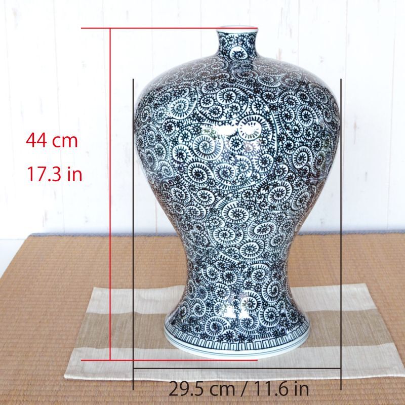 花瓶 窯印:大清同治年製 時代物 高約37cm 送料無料 花瓶 窯印:大清同治