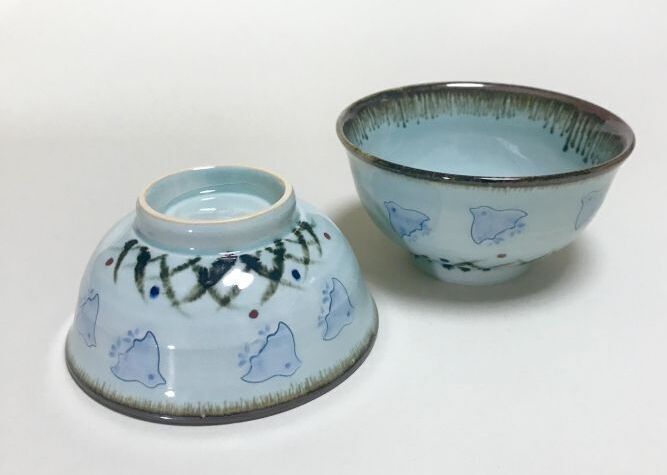 京焼・清水焼 ご飯茶碗 青磁千鳥 （せいじちどり）｜清水焼・陶器の