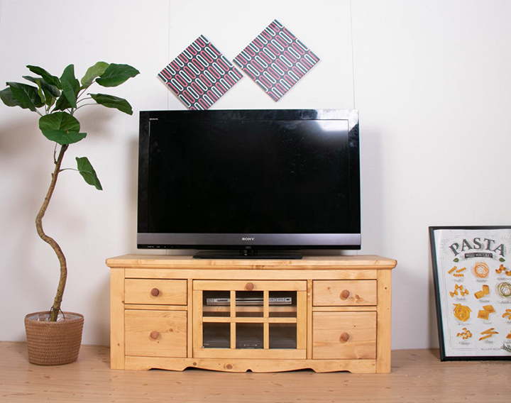 ☆ハートがかわいいワイドコーナーテレビボード☆幅120