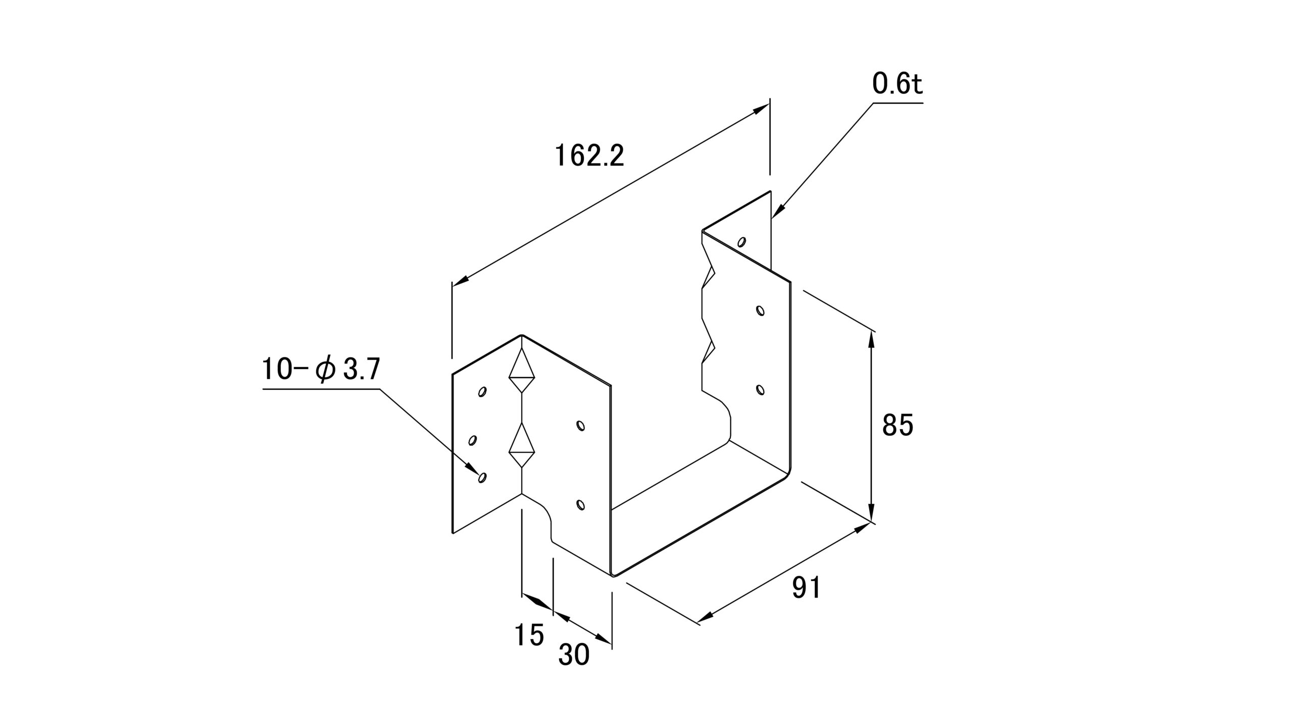 大引受け金物 SOH-404N | オリジナル金物 | 製品情報 | 山菱工業株式会社