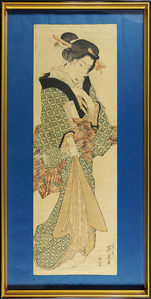 浮世絵 美人画10枚一括 国芳 英山 貞房 英泉 国貞 豊国 読書