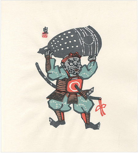 徳力富吉郎「大津絵 釣鐘弁慶（仮題）」 | 山田書店美術部オンラインストア