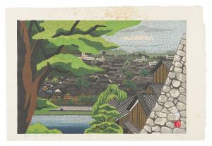 2220様感謝‼️井堂雅夫金沢十景「浅野川眺望」金沢名所木版画和紙台紙