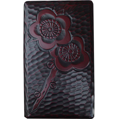 硯箱「鎌倉彫 梅」深形 6吋 東京・三鷹「山口文林堂」書道用品、即日