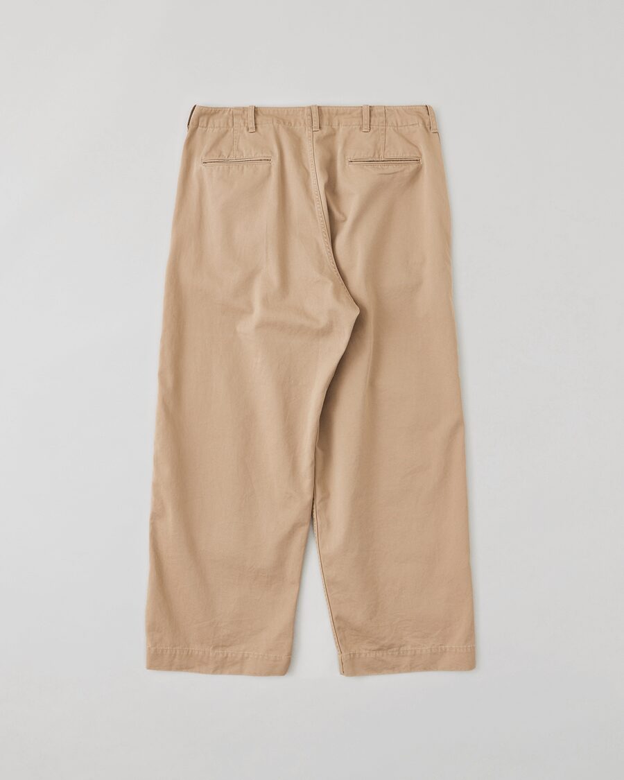 NICENESS AGED-EFFECT CHINO RESIZED CHINO TROUSERS 
