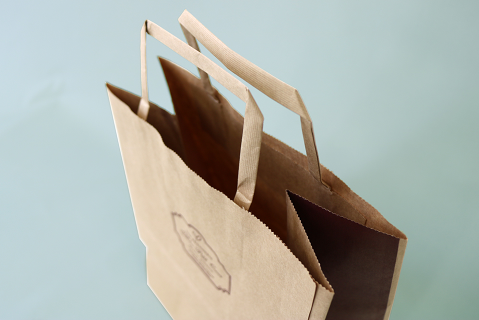 輪転仕様の大ロット低価格紙袋の印刷｜山元紙包装社