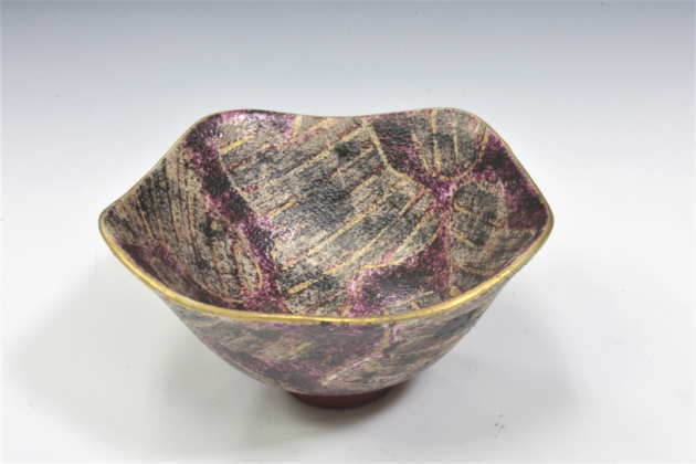 色絵金銀彩輪花酒盃 (前田正博) 色絵金銀彩輪花酒盃 (前田正博) Yahoo