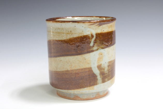 柳瀬美術店 / 北大路魯山人「絵瀬戸渦文湯呑」黒田陶々庵箱[KITAOJI