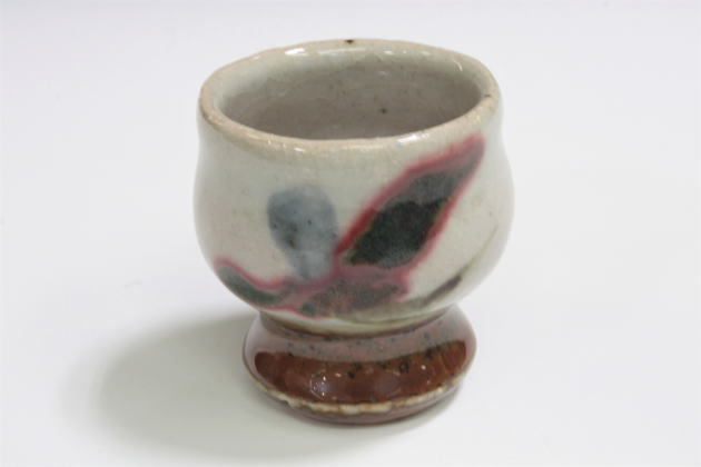 柳瀬美術店 / 河井寛次郎 「花戔-2」共箱[KAWAI Kanjiro]Sake cup