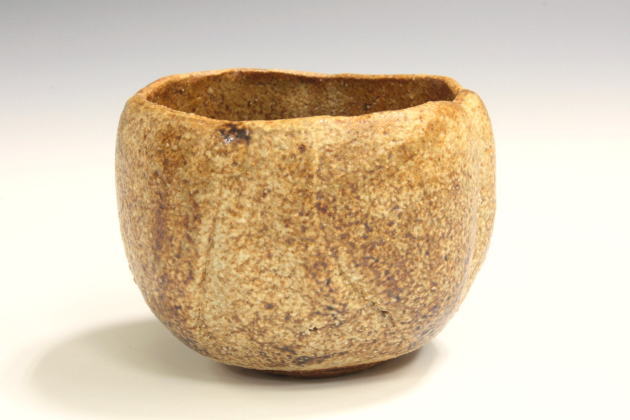 柳瀬美術店 / 河本五郎「灰釉ぐい呑-2」共箱[KAWAMOTO Goro]Sake cup