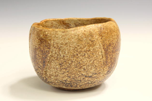 柳瀬美術店 / 河本五郎「灰釉ぐい呑-2」共箱[KAWAMOTO Goro]Sake cup