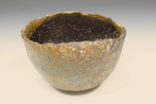 柳瀬美術店 / 隠崎隆一「黒盌」共箱[KAKUREZAKI Ryuichi]Tea bowl