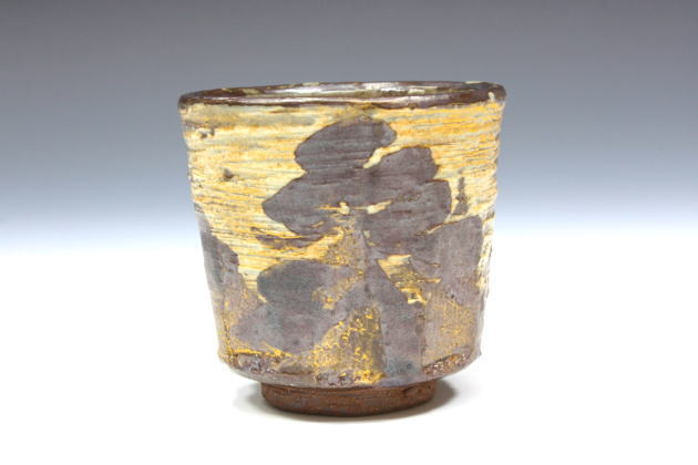 清水六兵衛 刷毛目不正型鉢 共箱 MA17 清水六兵衛 刷毛目