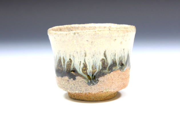 陶芸家 西岡小十 斑唐津 ぐい呑 共箱 まだら 古唐津 【公式通販】