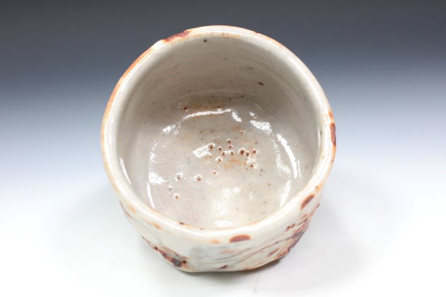 柳瀬美術店 / 加藤重高「志野茶盌」共箱[KATO Shigetaka]Tea bowl