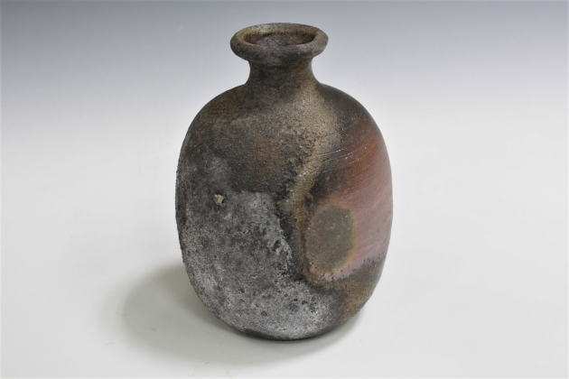 人間国宝 藤原雄 備前焼 小徳利 合箱栞 酒器 とっくり 一輪挿し花入