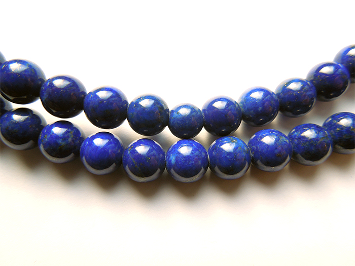 ラピスラズリ尺二振分鉄紺かがり凡天共仕立(桐箱付き) お数珠の安田