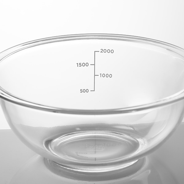 耐熱ガラスボウル 2.5L｜ボウル・ザル・サラダスピナー｜料理家 栗原