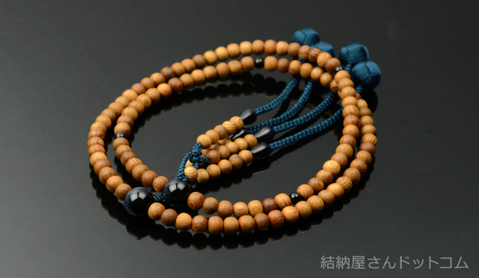 真言宗/男性用】 屋久杉 青虎目石仕立 吉祥梵天 尺二（桐箱付） 結納屋