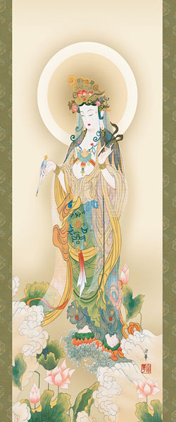 掛軸 慈母観音像