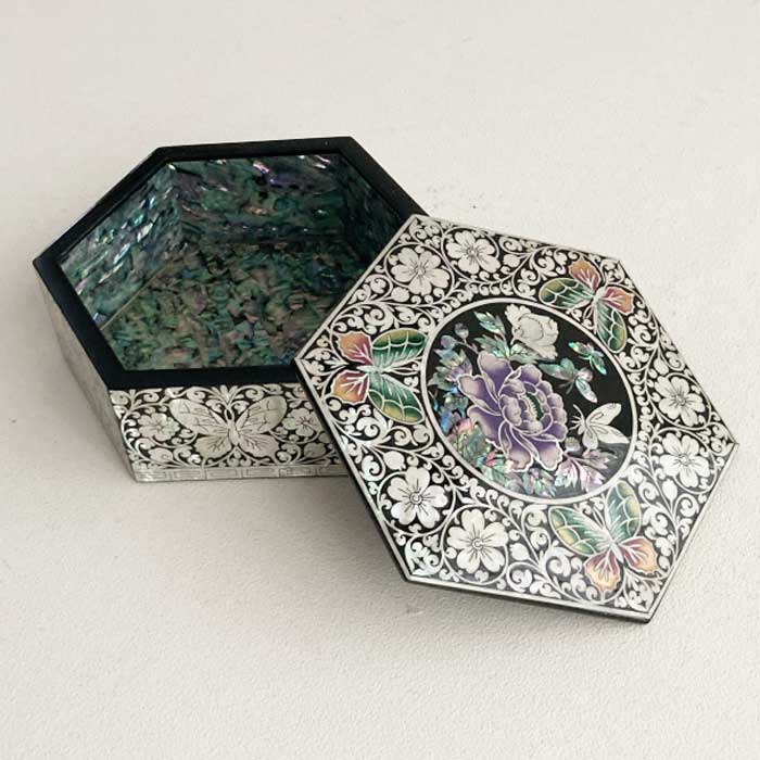 韓国八角螺鈿五節板 クジョルパン 韓国 螺鈿細工 韓国 八角 螺鈿 五節板（