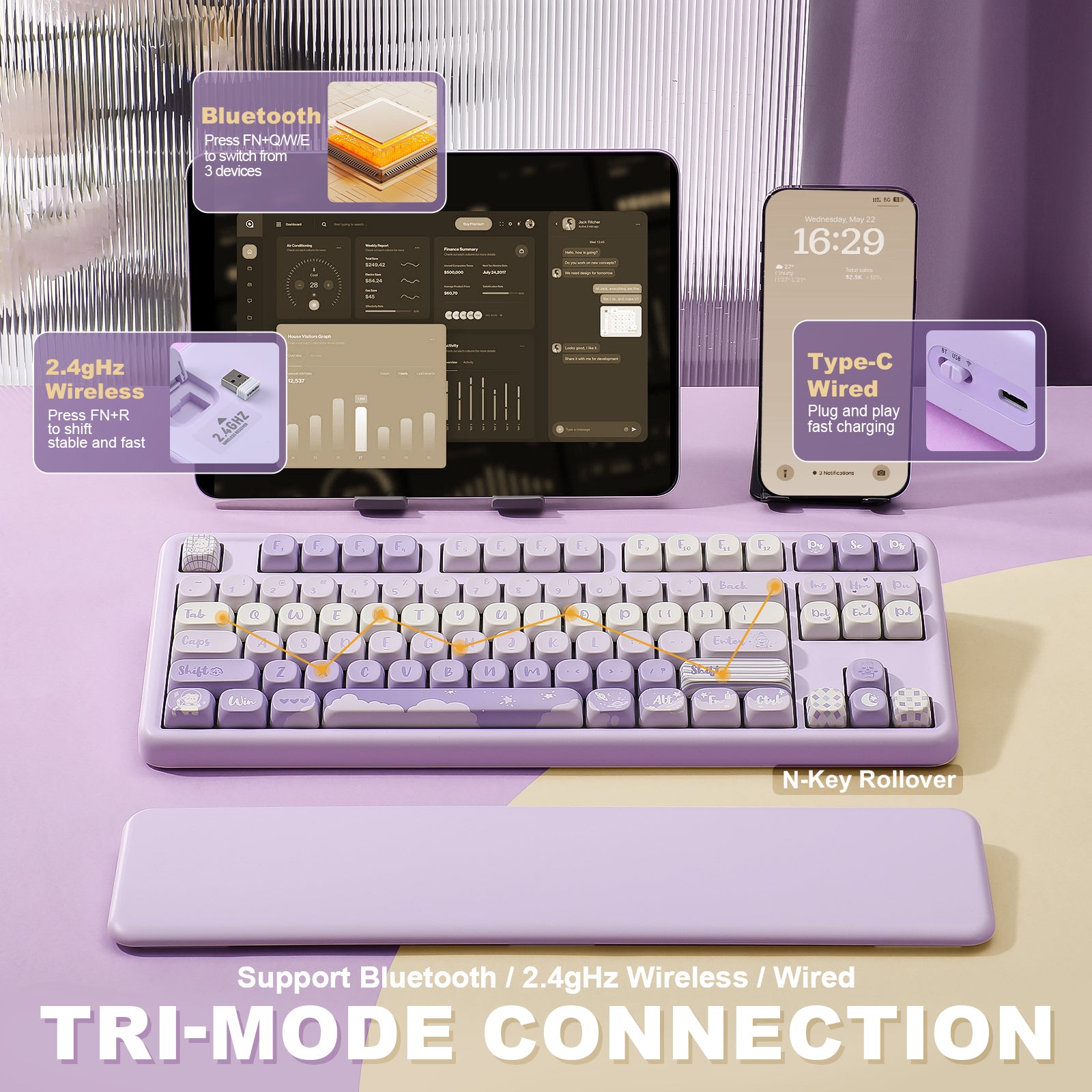 YUNZII B87 QMK/VIA Custom Mechanical Keyboard – YUNZII KEYBOARD