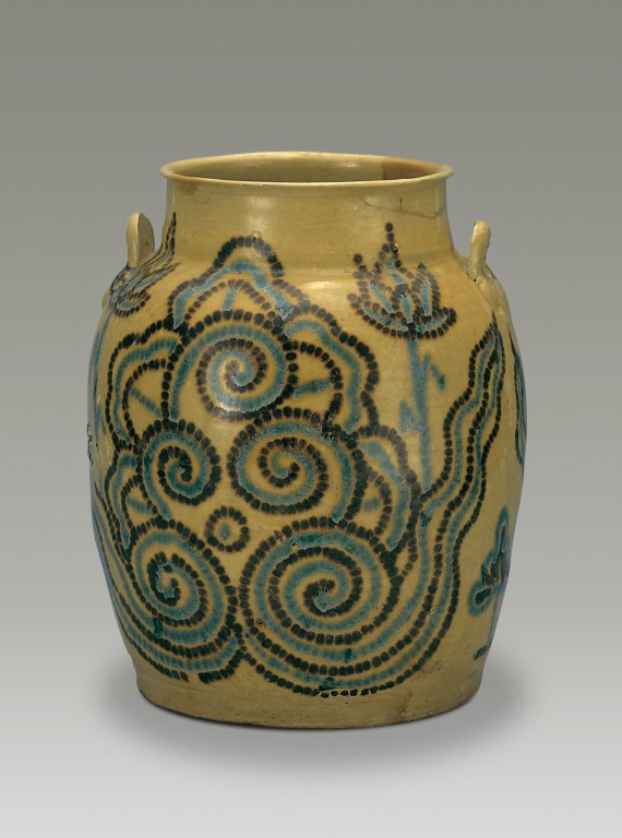 中国 饕餮紋 青釉瓶 DT753 中国 饕餮紋 青釉瓶 DT753