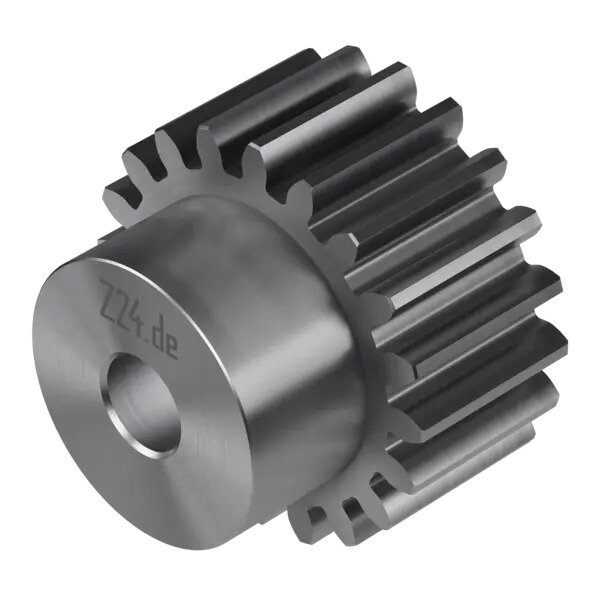 Stirnzahnrad Modul 3 - 22 Zähne, mit Nabe (Nr. 422286) · Z24.de