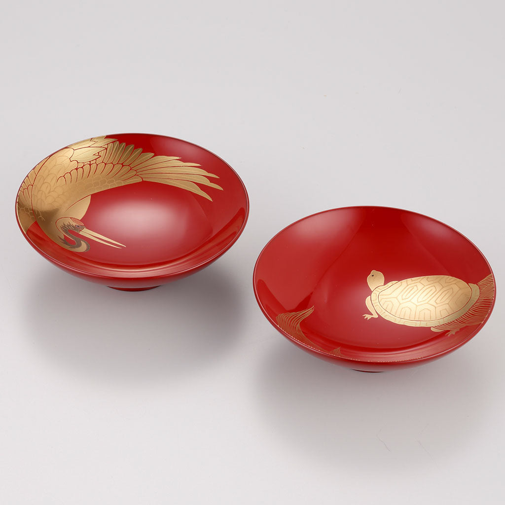 鶴亀 久美盃 二客セット – 象彦 公式オンラインショップ