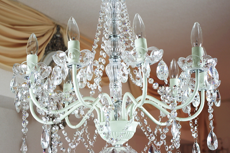 リモコン付きクリスタルシャンデリア ストア 50cm リモコン付き