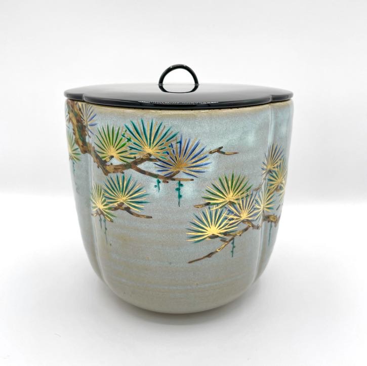 膳所焼十牛図水指