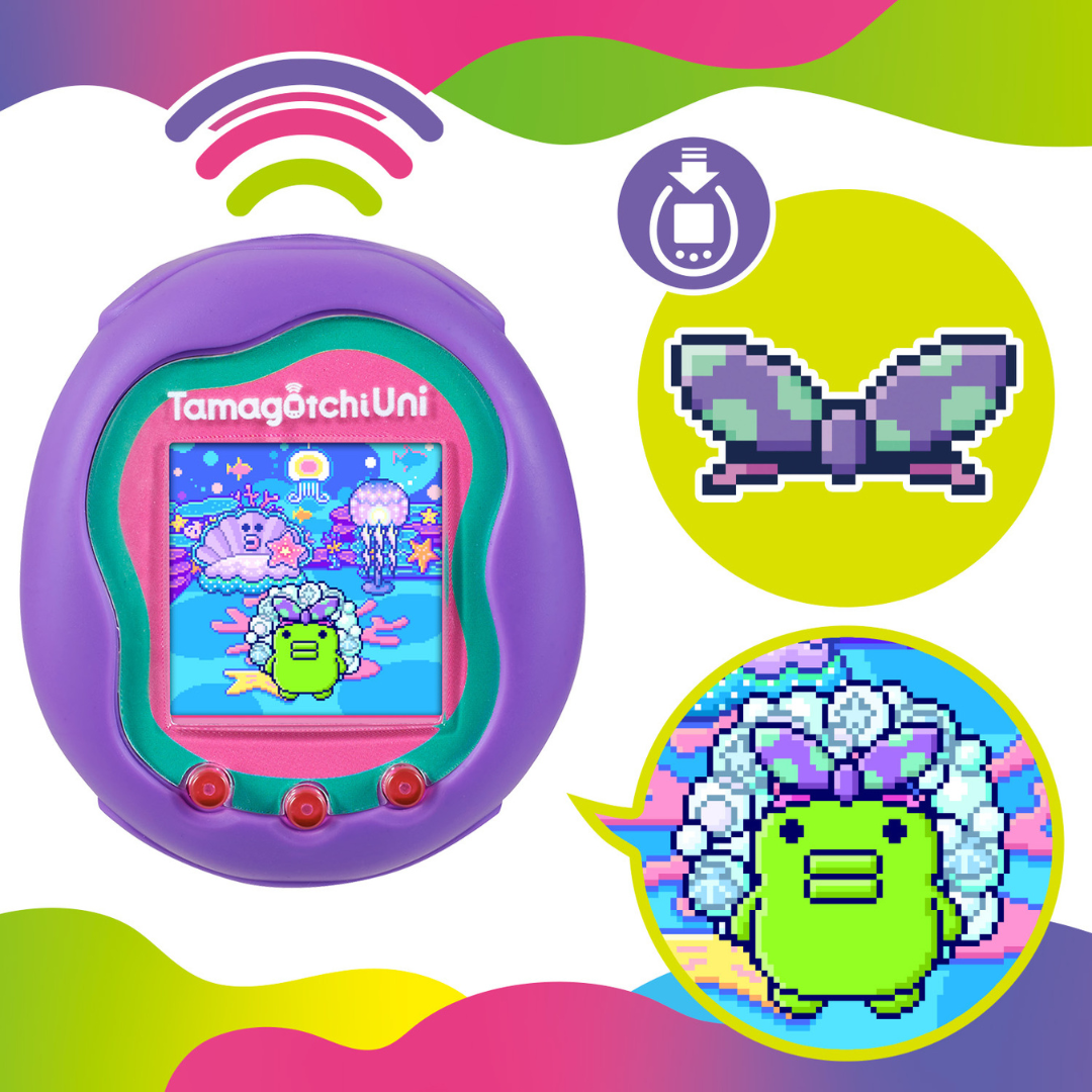 Tamagotchi Uni パープル 本体と付属品 バンダイ Tamagotchi Uni