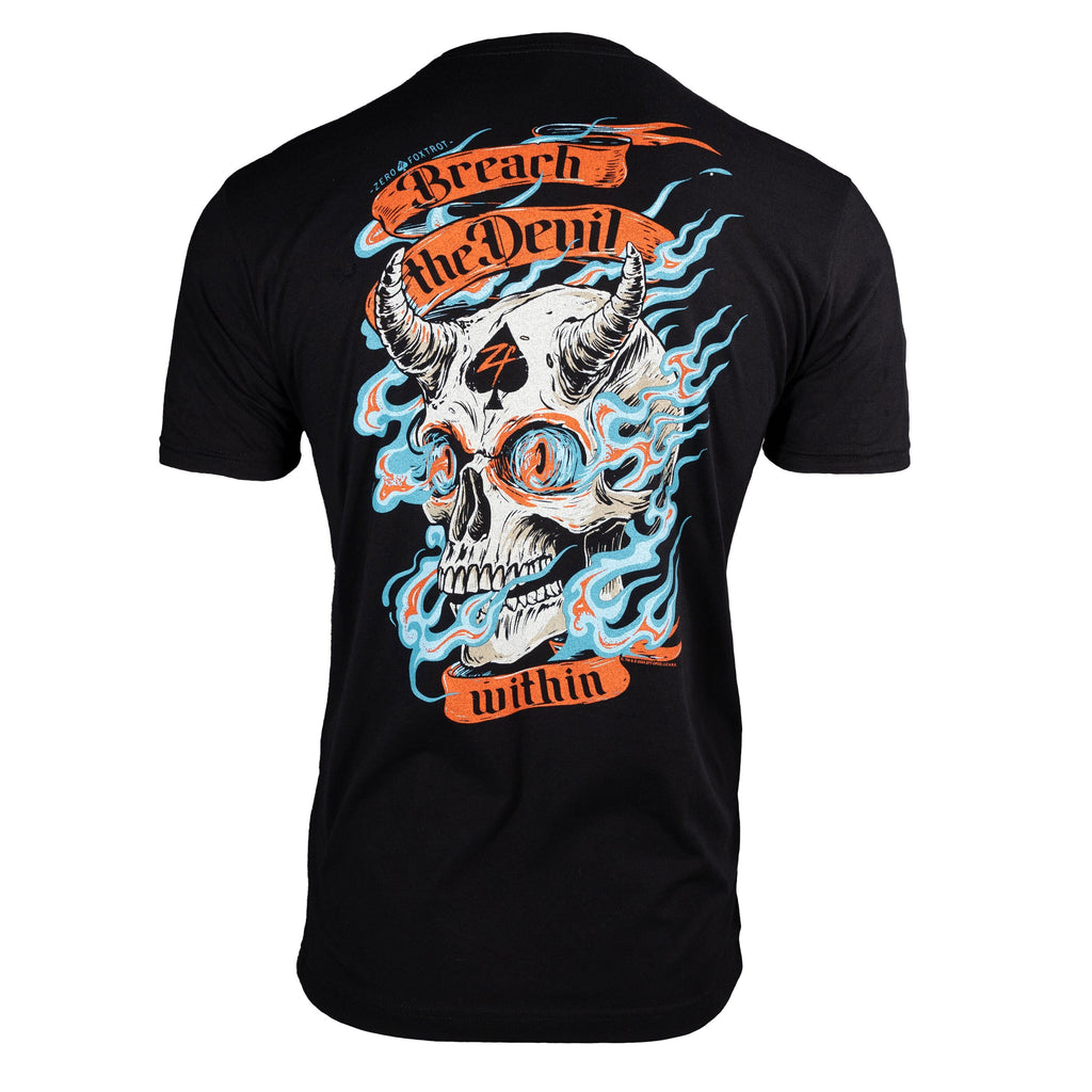 猫*読様 vaultroom nqrse devil tee charcoal 猫*読様 vaultroom nqrse