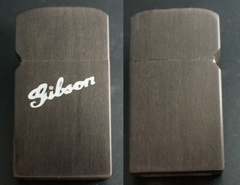 希少】 Gibson ZIPPO USA 木製 ギブソン ジッポ ライター 木製
