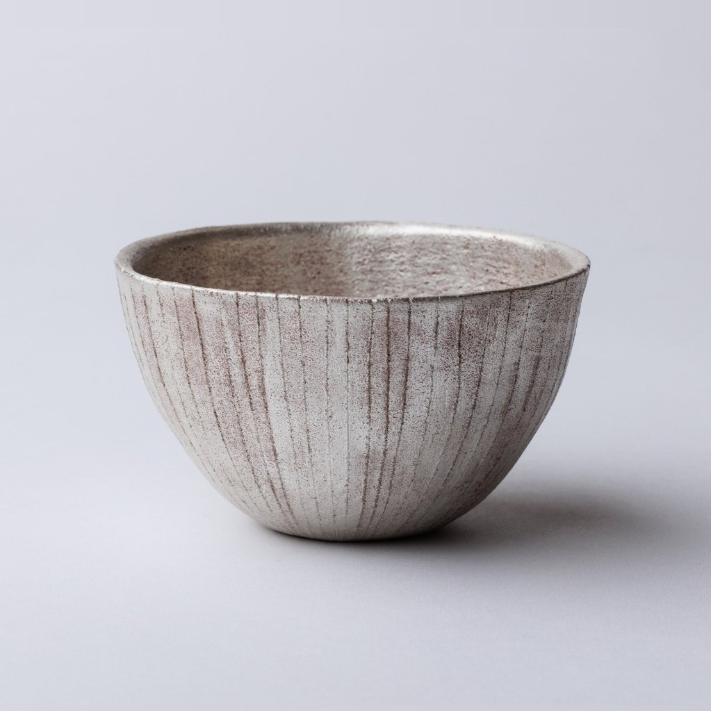 藤平寧 旅茶碗 小服茶碗 茶箱 茶籠 銀彩 ドット柄 ヴィンテージ 茶道