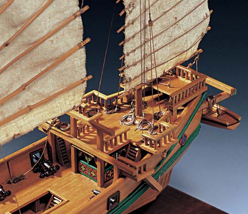 木製帆船模型キット ジャンク