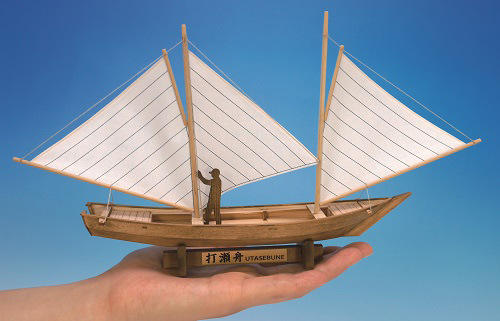 木製模型その他（国産） ミニ和船 打瀬船