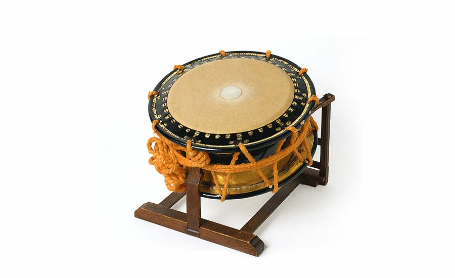良品】和太鼓 締太鼓 バチ付 伝統芸能 和楽器 良品】和太鼓 締太鼓