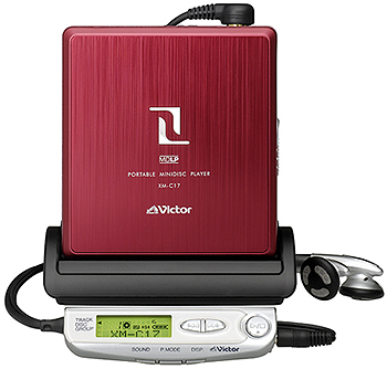 Victor/JVC ポータブルMDプレーヤー XM-C17-S シルバー ポータブルMD