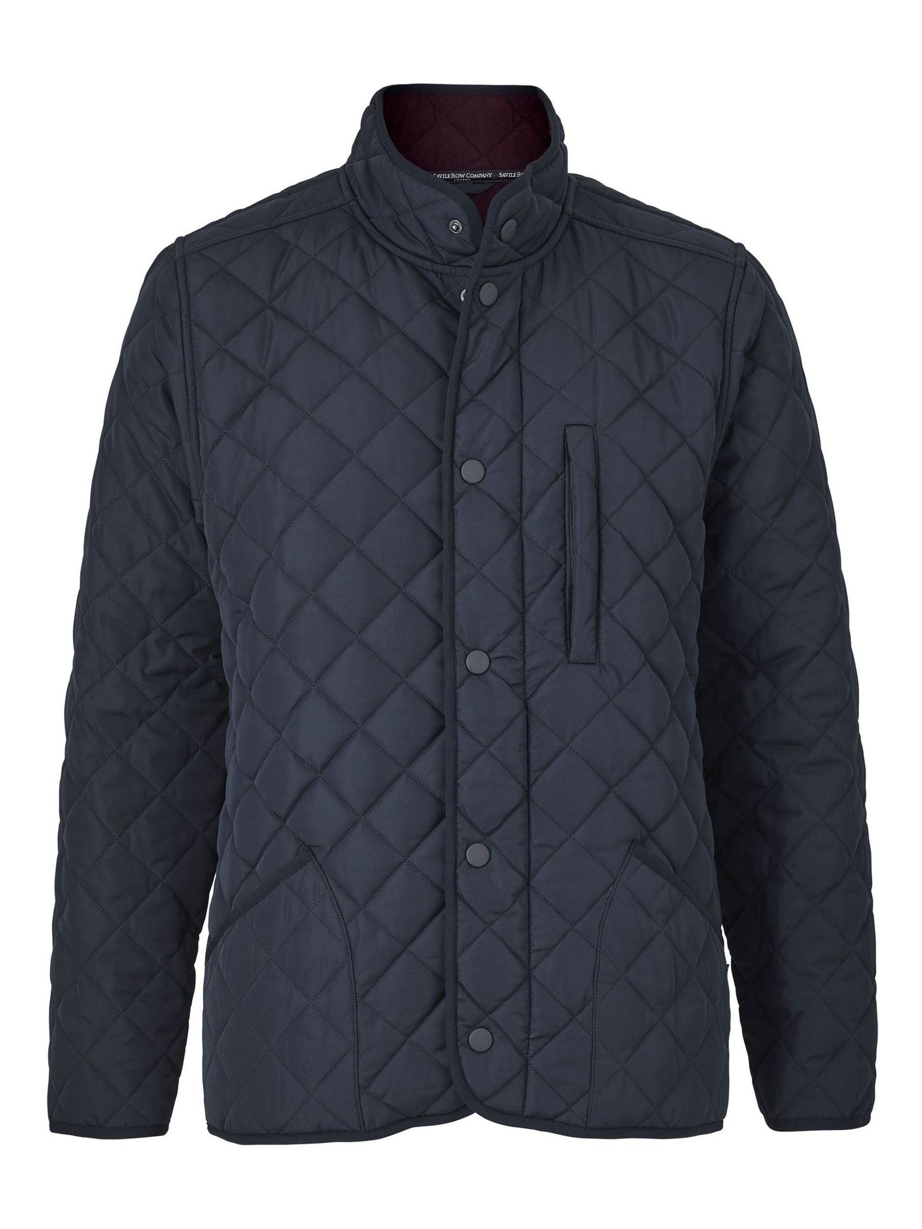 TEN QUILTING JKT 44 NAVY』 Wrap London - Quilted print cotton jacket
