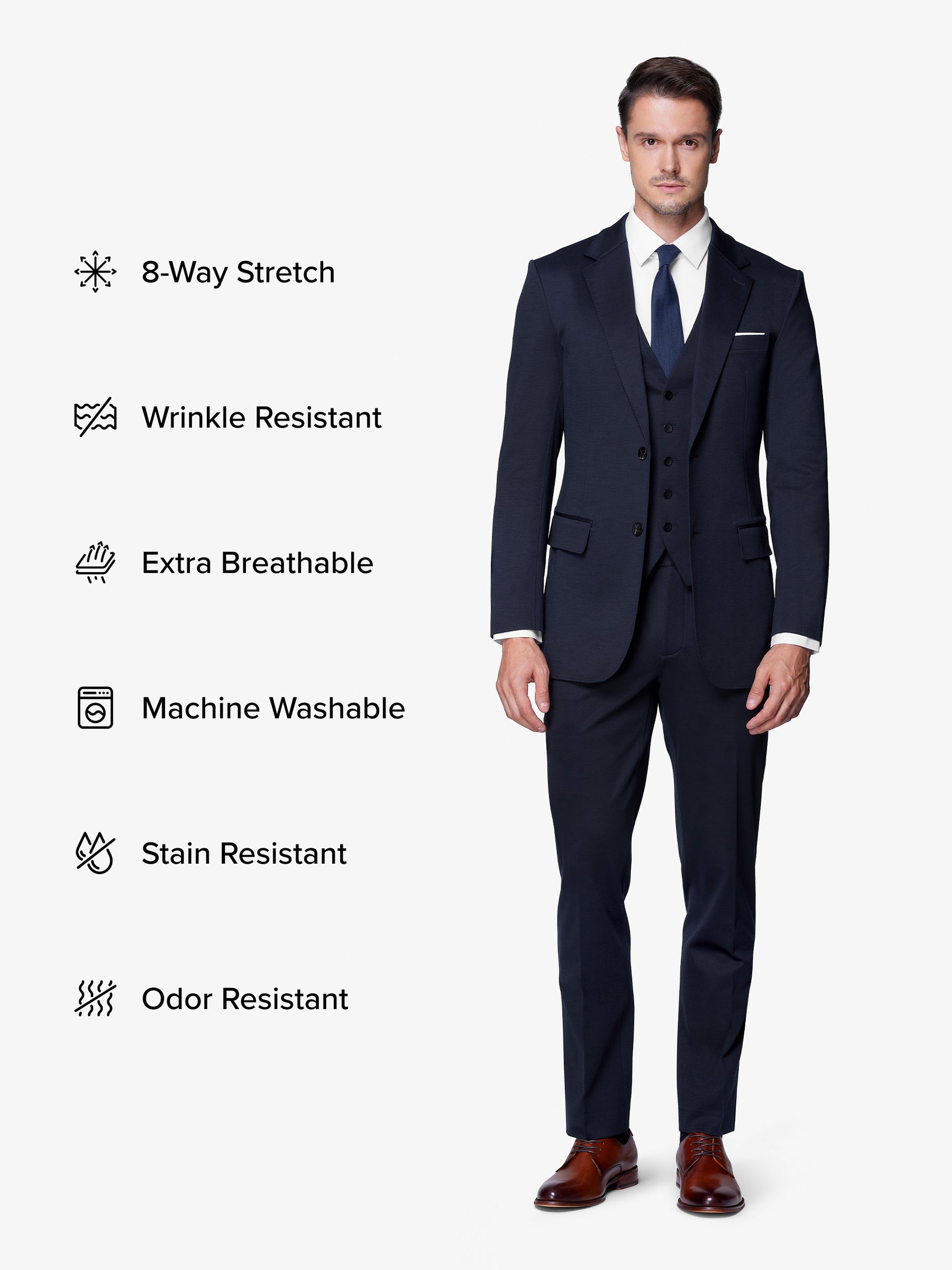 xSuit 5.0 Three-Piece - Navy