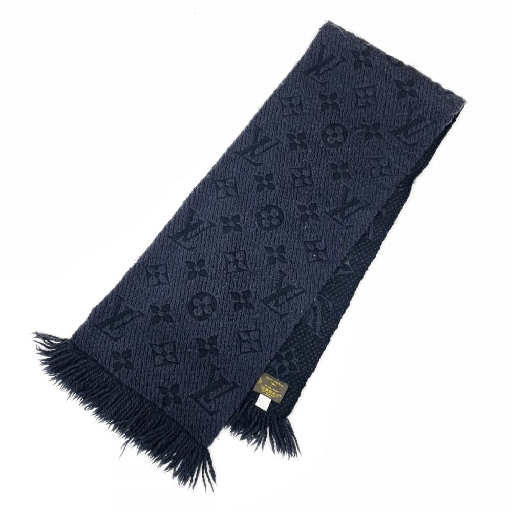 LOUIS VUITTON ロゴマニアグレー マフラー