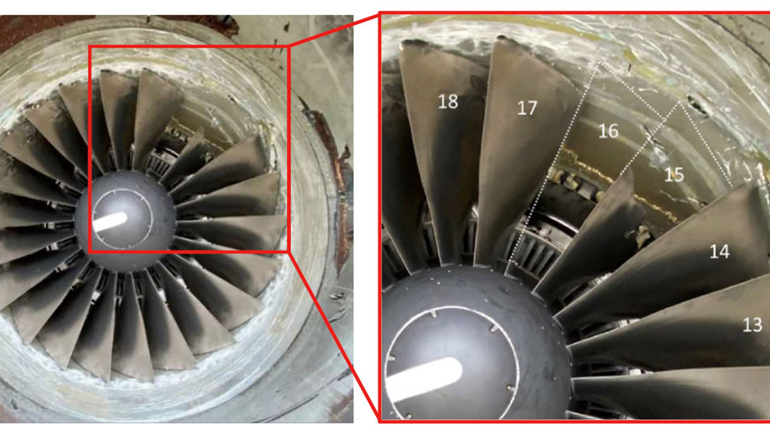 貴重】JAL 日本航空 エンジンタービンブレード整備士加工品 JAL整備の