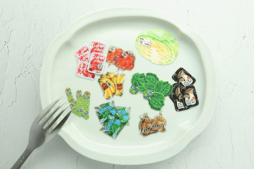 メーカー廃番】スーパー 食品シール（オモシロシール）の