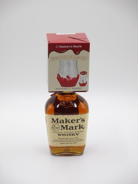 メーカーズマーク（700ml）オリジナルグラス＆コースターセット付 完売